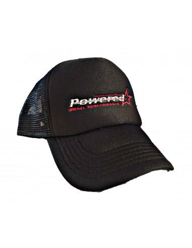 Black Trucker Cap with back mesh and PVC closure